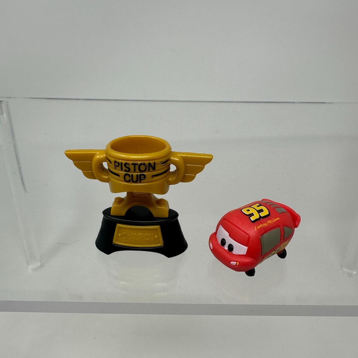 Tsum Tsum Lightning McQueen & Piston Cup Stand Figure Disney