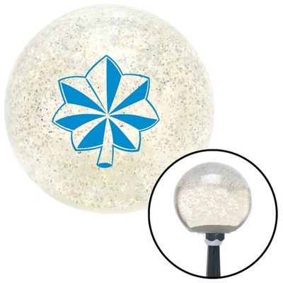 Blue Officer 04 - Major and Lt. Colonel Clear Metal Flake Shift Knob M16x1.5