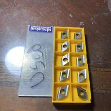 Qty.10 Used Mitsubishi Carbide Inserts DEGX431L HTi10 (I44)