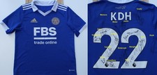 Leicester City Home Shirt Signed by 2023-24 Squad inc. Maresca, Faes & Ward COA