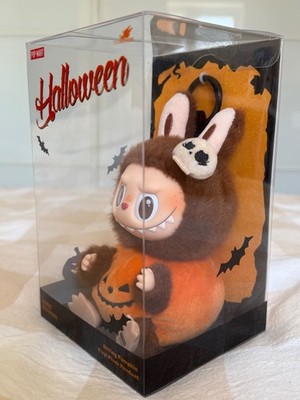 labubu ぬいぐるみ Happy Halloween party Pop Mart Labubu Happy Halloween Party Sitting Pumpkin Vinyl Plush