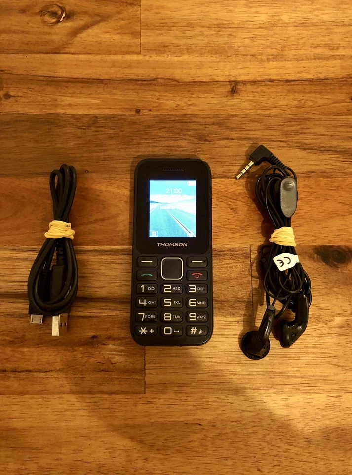 Téléphone Portable Thomson TLINK 11 Compact- Dual Sim-Écouteurs-Chargeur-Vintage - Photo 4/4