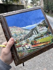 Dessous de Plat Musical Ancien Fixé Sous Verre Napoléon III XIXeme