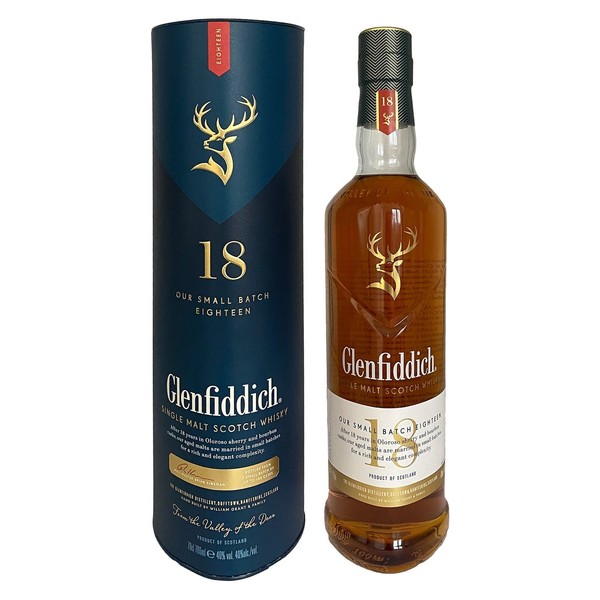 Glenfiddich Premium Single Malt Scotch Whisky 18 Jahre, 40% Vol. 0,7 L-image