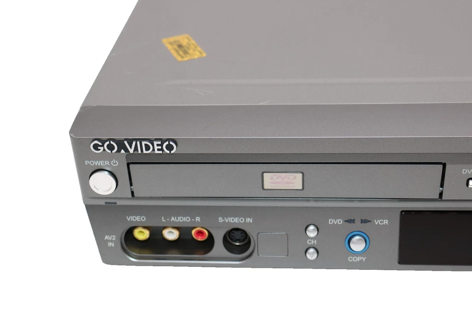 Go Video VR3840 Gravador de DVD Combo VCR com Adaptador AV para HDMI e Controle Remoto – Testado - Imagem 4 de 4