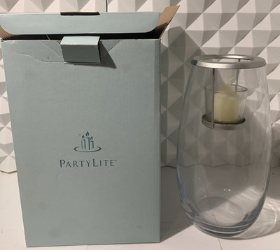 PartyLite P90798M Clearly Creative 10'' Glass Votive Holder Decor