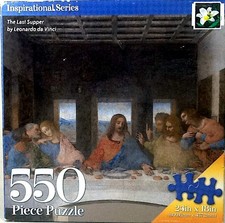 The Last Supper Inspirational Leonardo da Vinci 550pc 24X18 Creative Edge Puzzle