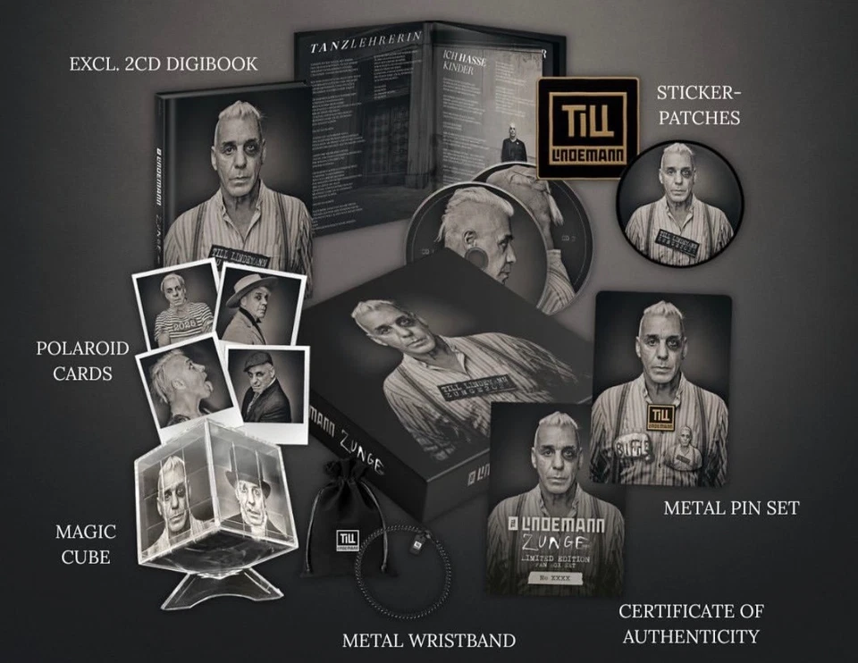 Till Lindemann von Rammstein - Zunge 2025 - LIMITIERTE LIMITED FANBOX - NEU OVP - Bild 3 von 3
