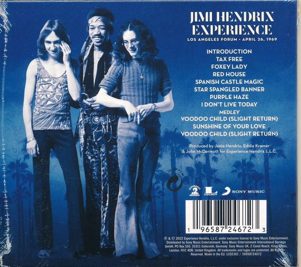 JIMI HENDRIX EXPERIENCE "LA Forum... 1969" (CD 2022) OVP in Folie, Hendrix Live - Bild 2 von 2