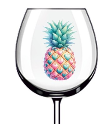 12x Ananas Küche Shop Vinyl Aufkleber Abziehbild Becher Weinglas Flasche Becher Van