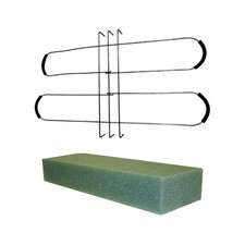 Tombstone Hugger Flower Saddle Gravestone Saddle with Floral Foam Arrangements