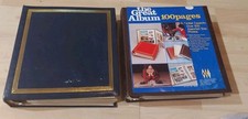 Two VINTAGE MBI PHOTO DELUXE ALBUMS 100 MAGNETIC PAGES Holds Assorted 500 Pics