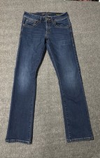 Rock 47 by Wrangler Mens Slim Straight Jeans Size 30x34 Medium Wash