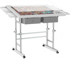 1500 Piece Light-Weight Adjustable Tilting Plastic Jigsaw Puzzle Table for Adult