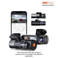 Vantrue N5 4-Channel Dash Cam 360°, WiFi, GPS, Voice Control, Night Vision