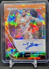 2021-22 Panini Prizm Draft Picks Jordan Schakel #DP-JSC Orange Ice PRIZM (AU,RC)