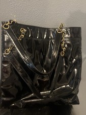 Authentic Vintage Chanel Black Patent leather...