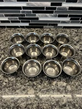 Vollrath Stainless Condiment 2.5 oz Cup Containers 46713 Lot Of 12