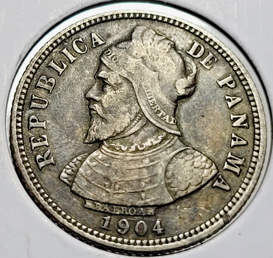 曾流通银色1904 年巴拿马硬币| eBay