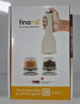 FinaMill Spice Grinder New Open Box Never Used Cooking White 2022 Reddot Winner!