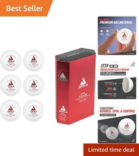 Joola Prime 3-Star ABS Balls - Pack of 6 for Professional Table Tennis Play