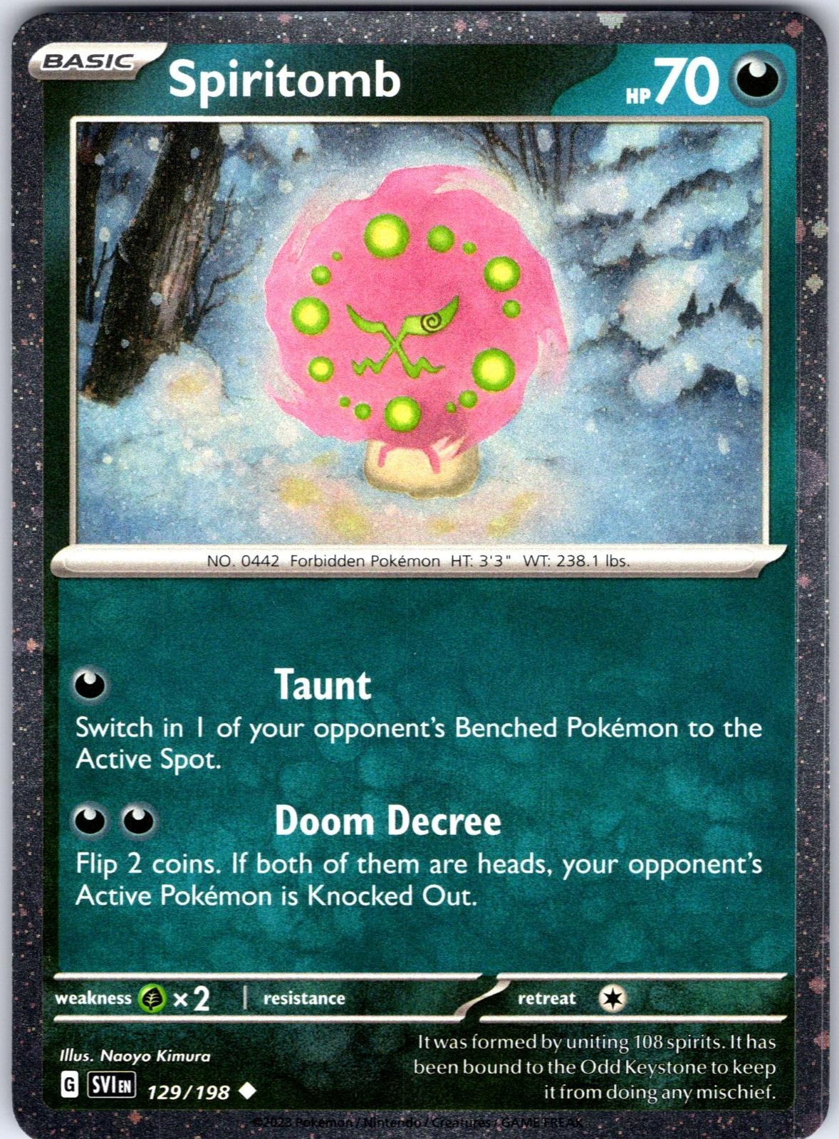 Spiritomb (Cosmos Holo) 129/198 Miscellaneous Cards & Products Pokemon NM