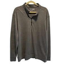 Greg Norman Gray 1/4 Zip Performance Pullover UPF 50 Size XL