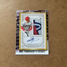2021 Topps - Topps Through the Years Shohei Ohtani Definitive Patch Auto RP