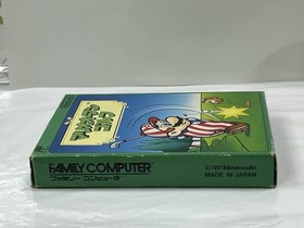 Mario Open Golf Nintendo Famicom NES Game /Box /Case No Manaua Tested Authentic