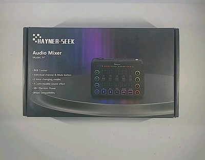 Hayner-Seek H1 RGB Control Plug And Play 6 Voice Changing Modes Audio Mixer