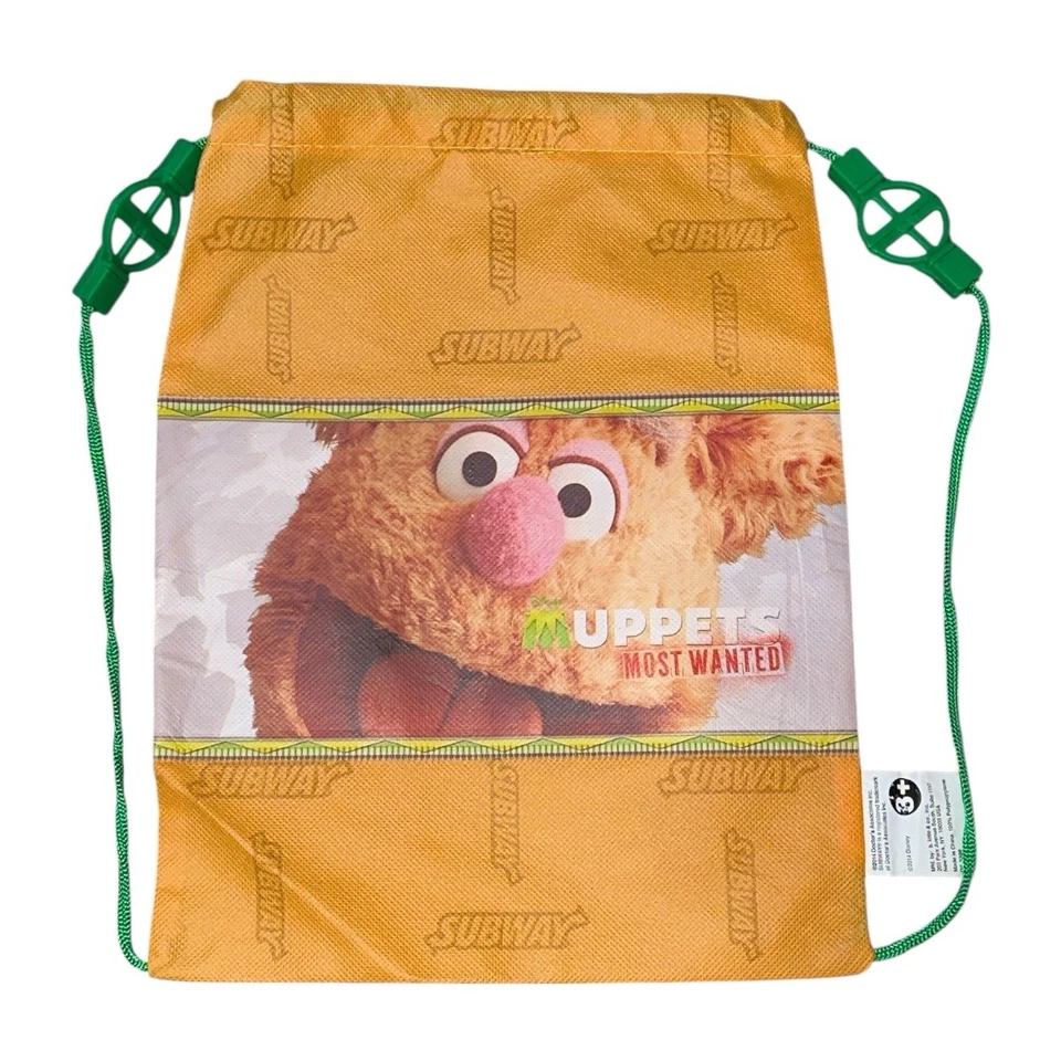 Lote de 4 Bolsas de Almuerzo Subway Muppets Mochilas Beaker Animal Fozzie Kermit 12"x9" Foto 4 de 4