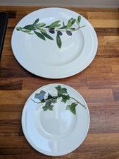 2 x Dibbern Herbaticum Teller (1 x 31 cm 1 x 19 cm)