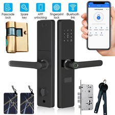 Smart Fingerprint Lock Electronic Door Lock Touchscreen Lock with Password Card