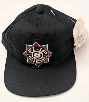 STARTEAM キャップ Vintage 1990s Starter “Flip Side” Snapback Hat – Black – Made in