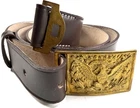 CIVIL WAR US UNION NCO INFANTRY FIELD BELT & BUCKLE- SIZE 2 (FITS 34-44 INCH)