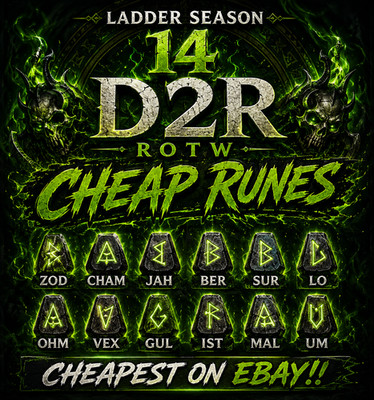 Diablo 2 Res Rune D2R Runes Ohm Jah Ist Lo Vex Ber Rune season 14 LADDER ROTW PC