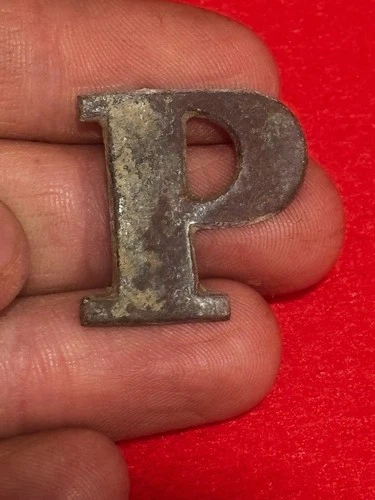 Dug Civil War Company Letter Hat Pin From Shiloh