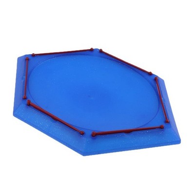 Kinder Spielzeug Burst Gyro Arena Disk, Top Battle Toy Launcher Stadium, Hexagons Blue
