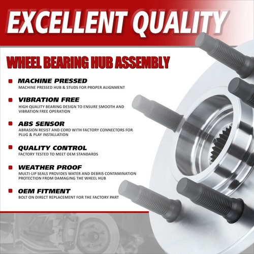 OE Style Front Left/Right Wheel Bearing Hub Assembly for 09-20 Dodge Journey - Bild 7 von 7