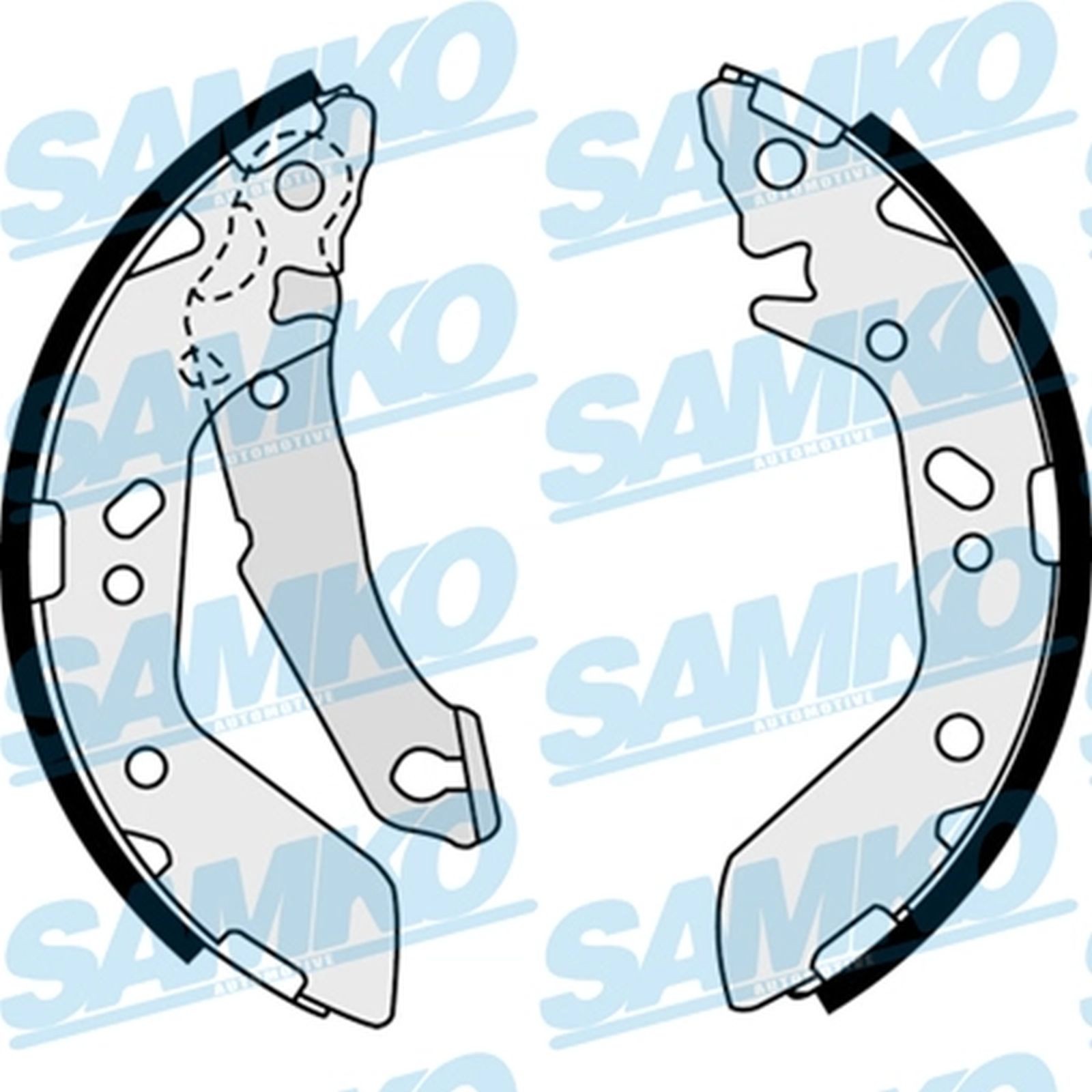 ORIGINAL® SAMKO Bremsbackensatz Hinten für Hyundai ACCENT III ACCENT II ACCENT