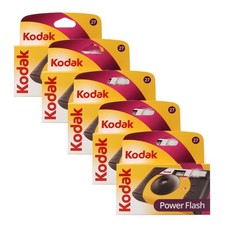 Kodak 35mm Disposable 800 Camera with Power Flash 27 Exposures - 5 Pack