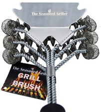 Seasoned Griller extra-long 18-inch grill brush. Extra-wide 6-inch ... Fast Ship