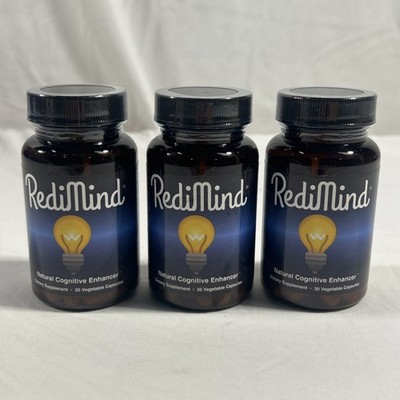 3 Packs RediMind Cognitive Enhancer 30 Caps Organic Focus Memory Brain Health