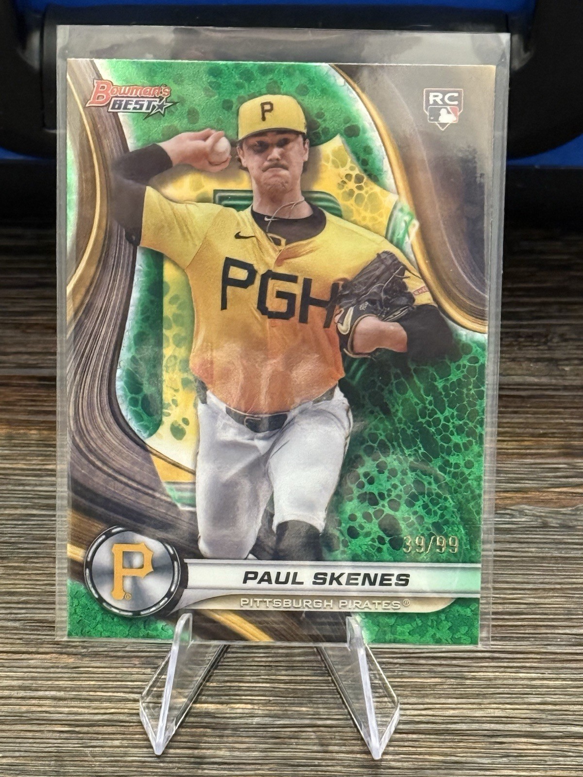 2024 Bowman’s Best - Paul Skenes Rookie Card Green /99 Pittsburgh Pirates