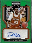 DILLON MITCHELL 2022 PRIZM **GREEN** RC ROOKIE AUTO !! SP 🔥🔥TEXAS LONGHORNS