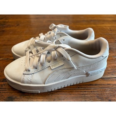 Puma Girls Jada 381990-02 White Casual Shoes Sneakers Size 4C