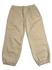 NWT- Comfrt- Beige (bone) unisex Sweatpants 2XL Cotton & Polyester thick jogger