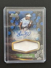 2024 Topps Graphite Tennis Sloane Stephens Blue Patch Auto 18/50