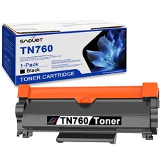 TN760 High Yield Toner Cartridge 1 PK Replacement for Brother TN-760 HL-L2350DW