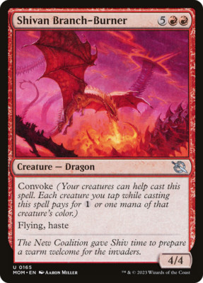 x4 Shivan Branch-Burner MOM MTG 0165 UNCOMMON M/NM 4x